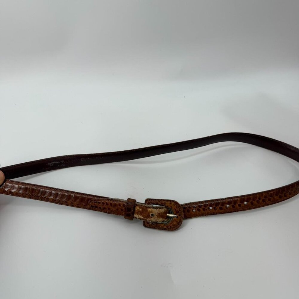 Womens Genuine Snake Skin Belt D 5 C 2